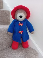 new hand knitted teddy bear in